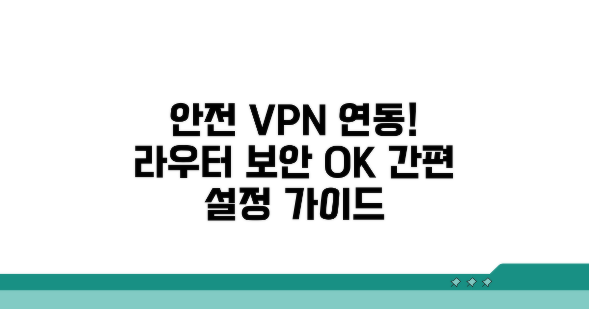 라우터 VPN 서비스 안전 연동