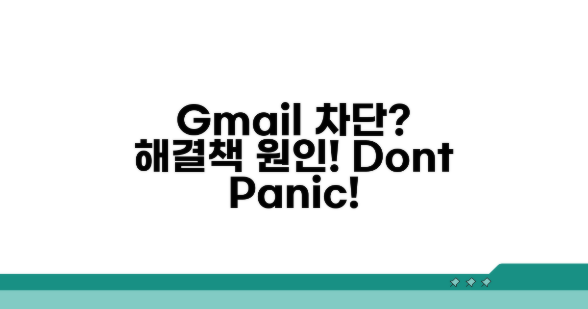 Gmail 계정 차단, 원인과 해결책