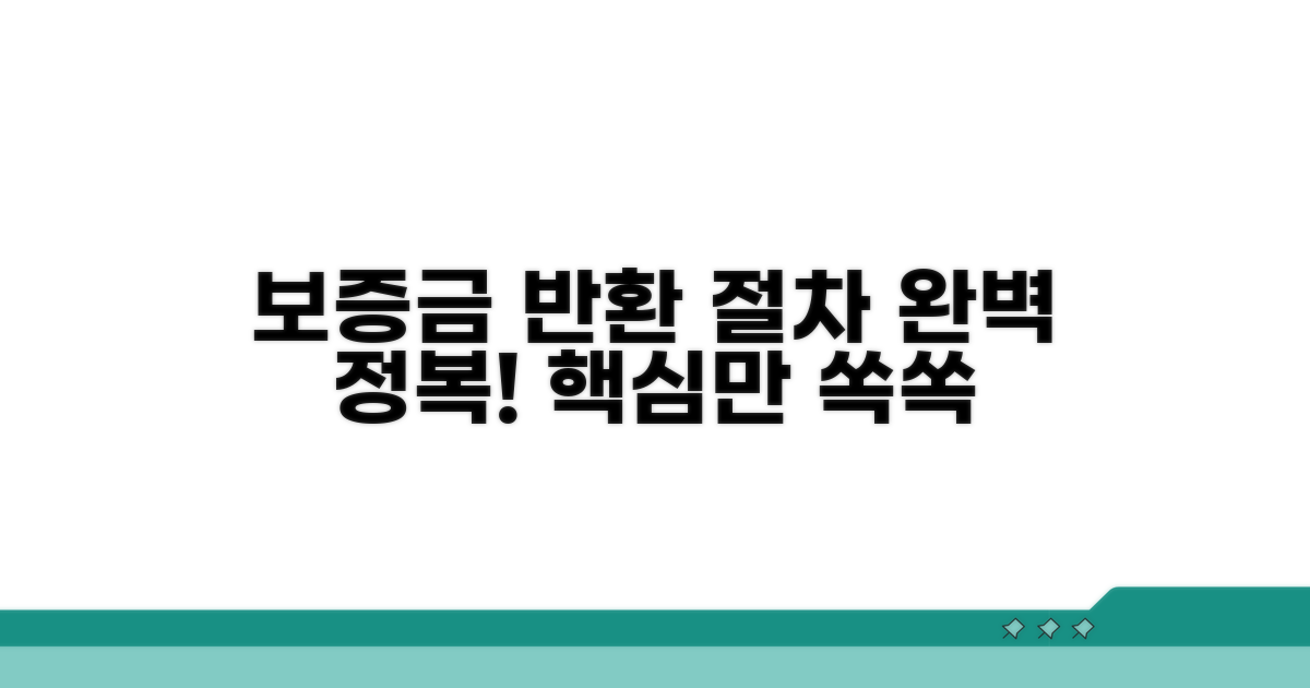 보증금 반환 신청 절차 완전 정복