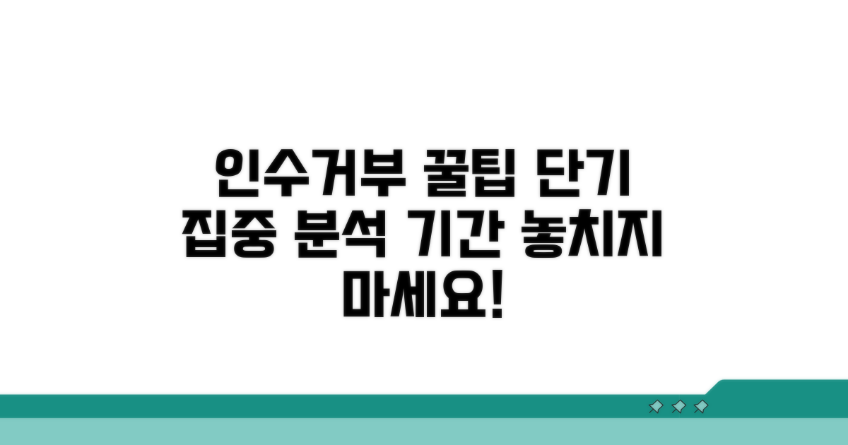 인수거부 가능 기간 핵심 정리
