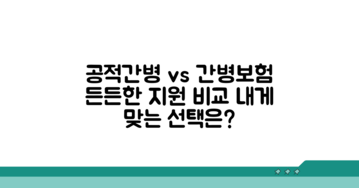 공적 간병 지원과 간병보험 비교 분석