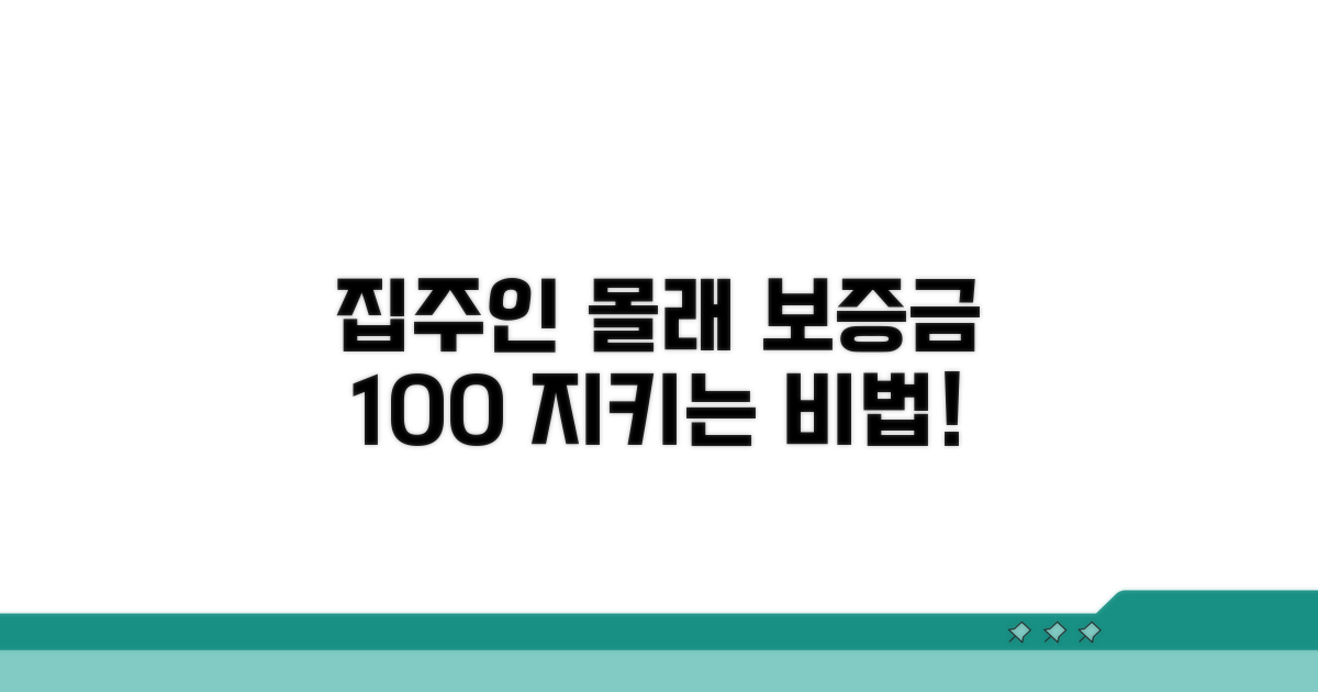 집주인 동의 없이 보증금 지키는 법