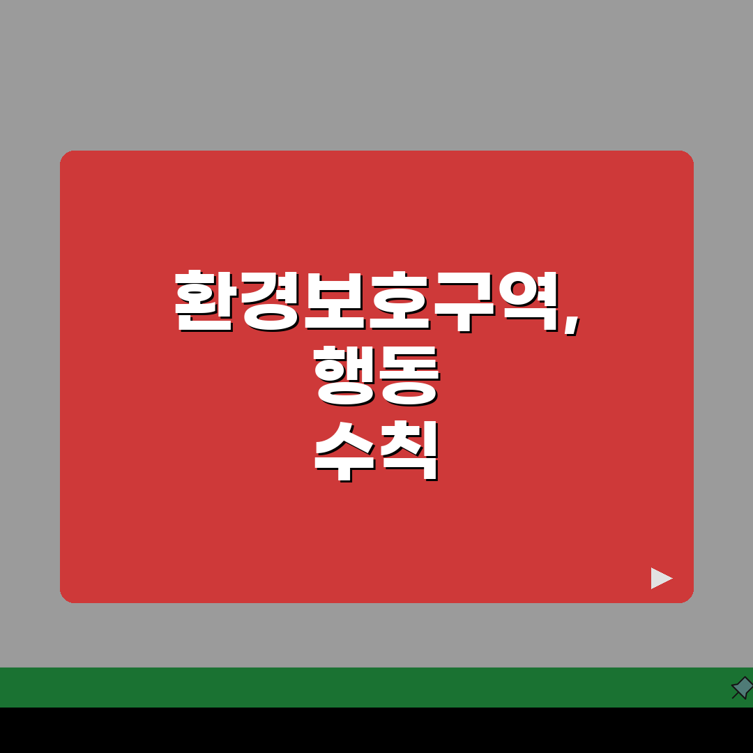 환경보호구역 내 금지 행위 가이드 | 보호지역별 제한 사항 비교 꿀팁 공유해요
